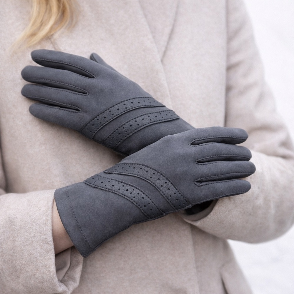 Vintage Love Charcoal Women's Gloves